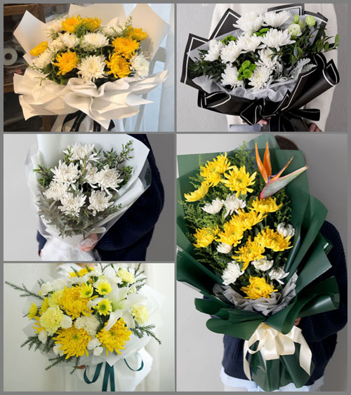 广东广州市花都区狮岭镇前进村白事花束代送